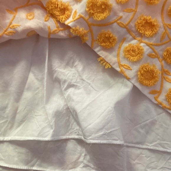 THREE GRACES Embroidered Marigold Mini Dress size 6 - Picture 7 of 15
